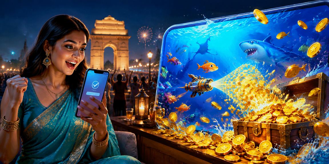 Nighttime view of India Gate with gentle gaming theme