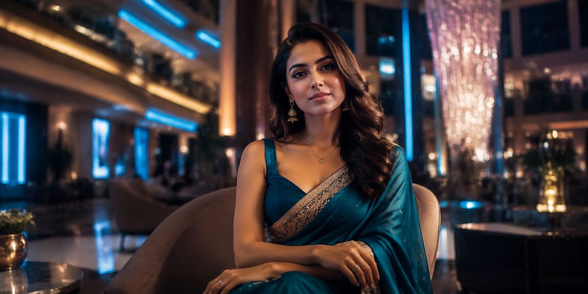 Casino entertainment scene in India with traditional clothing