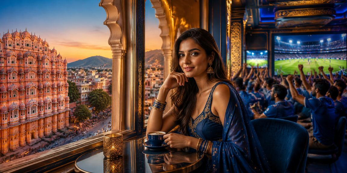 View of Jaipur's Hawa Mahal representing the vibrant betting culture